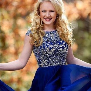 Sherri Hill Sz 2 Royal Blue Evening/Prom Gown